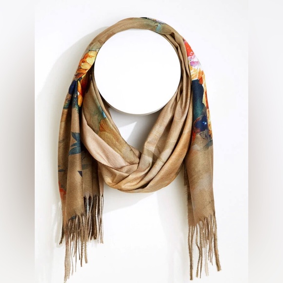 Floral Print Scarf - Picture 3 of 4